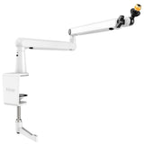 FIFINE BM88 Steady Full Metal High End Boom Arm Stand, White