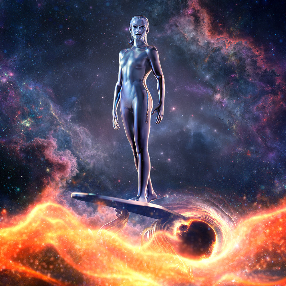 Iron Studios Fantastic Four: First Steps - Silver Surfer Statue Art Scale 1/10