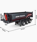 Huina 1509 1/18 RC Dumper Trailer – Remote-controlled Tipping Trailer for Truck