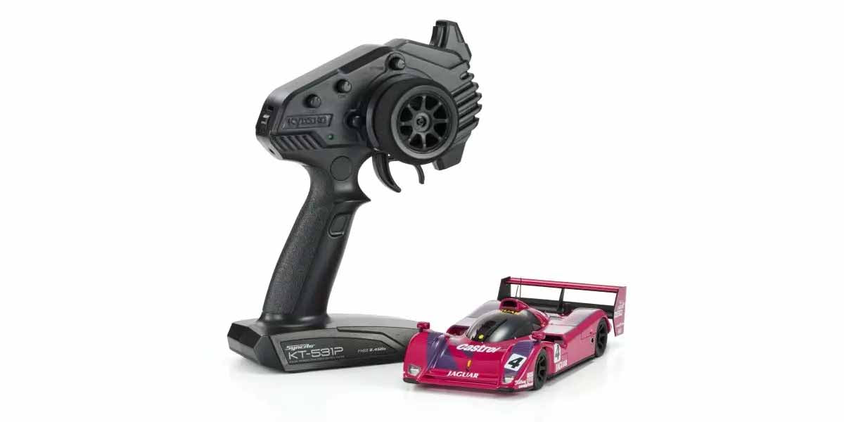 Kyosho Mini-Z MR-04 RWD Jaguar XJR-14 1991 No.4 LM – remote-controlled car 1:27 RTR (32369LE)