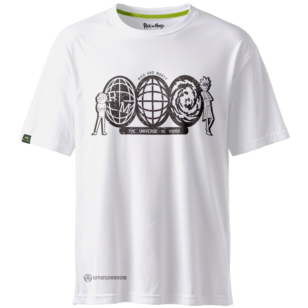 Rick and Morty The Universe is Yours t-shirt white, M