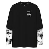 FragON tie dye long sleeve T-shirt, grey, S