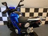Grom Superbike 12V electric motorbike for kids – metallic blue