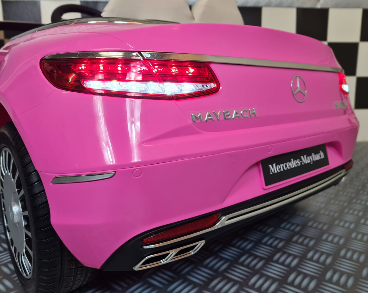 Mercedes-Benz Maybach S650 12V electric car for kids – 1 seat, pink