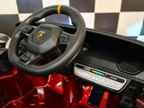 Lamborghini Huracan 12V electric car for kids – 1 seat, metallic red