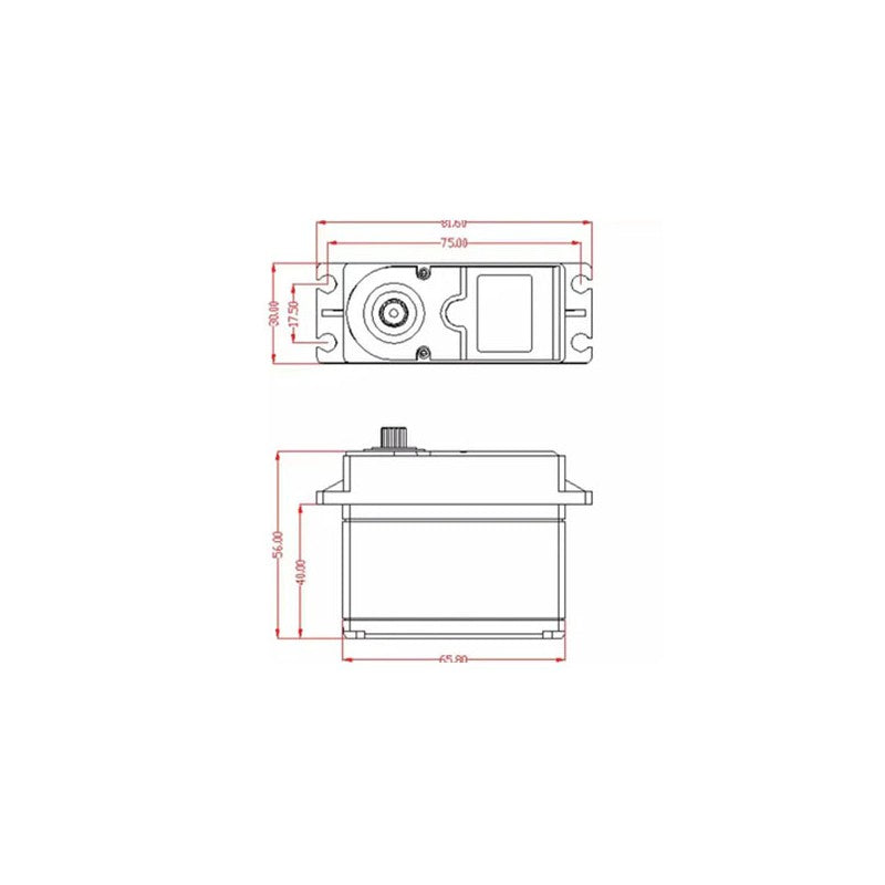 EMO XX/XXL/XX2/XXL2 : servo 7.4V 70KG