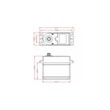 EMO XX/XXL/XX2/XXL2 : servo 7.4V 70KG