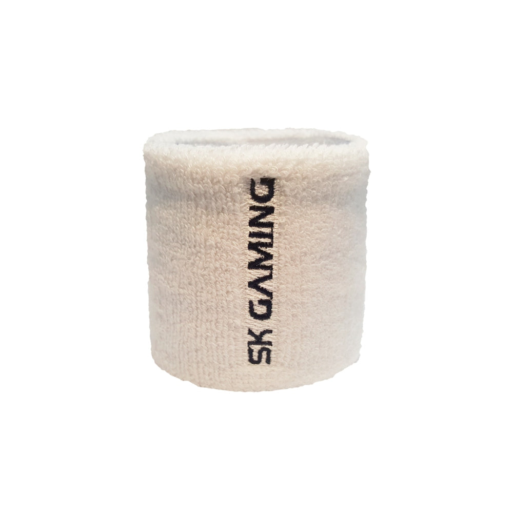 SK Gaming  -  Wrist Sweatband White