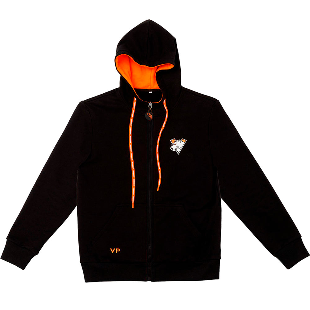Virtus.pro basic collection zip hoodie black, XXL