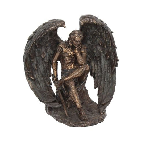 Bronzed Lucifer The Fallen Angel Religious Figurine. 16.5cm – billede 2