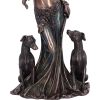 Bronze Mythological Hecate Moon Goddess Figurine 34cm – billede 6
