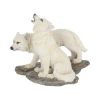 Before the Chase White Wolf Figure Set of 2 9.8cm