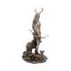 Herne and Animals Folklore Bronzed Figurine