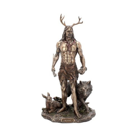Herne and Animals Folklore Bronzed Figurine – billede 2