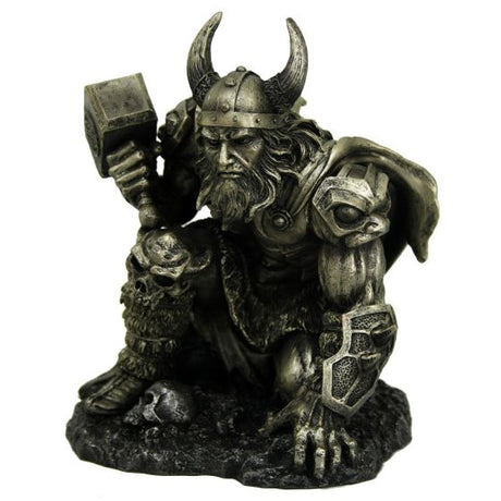 Metallic Norse God Thunder of Thor Figurine – billede 2