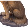 Mountains Cry Howling Wolf Figurine 20cm