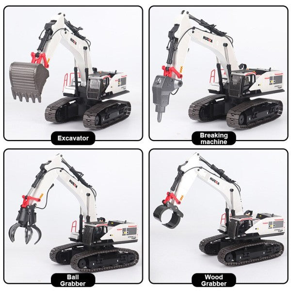 Huina CY1594 Metal excavator with extra accessories