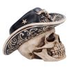 Wild West Skull Figurine