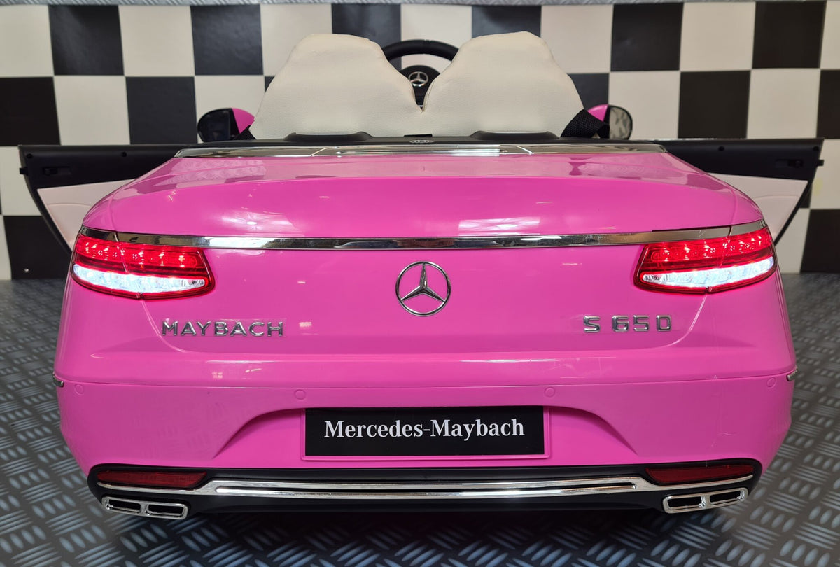 Mercedes-Benz Maybach S650 12V electric car for kids – 1 seat, pink