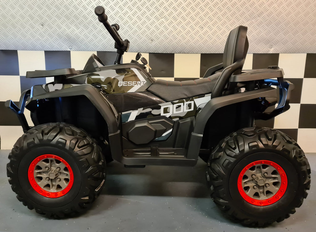 Kids' quad 12V – 1 seat, camouflage green
