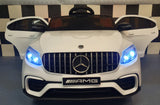 Mercedes-Benz GLC 63 AMG 12V electric car for kids – white