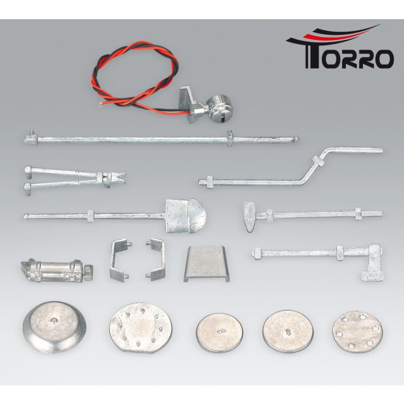 Tiger II / Jagdtiger 16-piece metal tools set