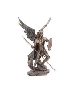 Bronzed Archangel Gabriel With Staff Religious Figurine 33.5cm