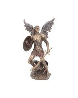 Bronzed Archangel Raphael Religious Warrior 35cm