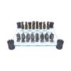 Raised Fantasy Kingdom Of The Dragon Chess Set With Corner Towers 43cm – billede 3