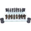 Raised Fantasy Kingdom Of The Dragon Chess Set With Corner Towers 43cm – billede 5