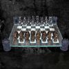 Raised Fantasy Kingdom Of The Dragon Chess Set With Corner Towers 43cm – billede 6