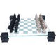 Raised Fantasy Dragon Chess Set With Corner Towers 43cm