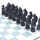 Raised Fantasy Dragon Chess Set With Corner Towers 43cm