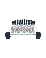 Raised Fantasy Kingdom Of The Dragon Chess Set With Corner Towers 43cm – billede 8
