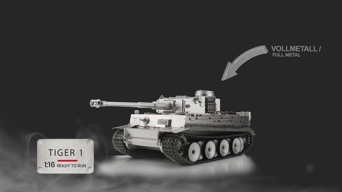 1/16 RC Tiger I full metall version muzzle flash
