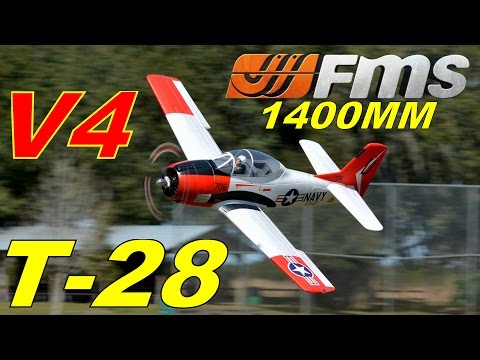 1/8 Plane 1400MM T-28 (V4) Red PNP kit