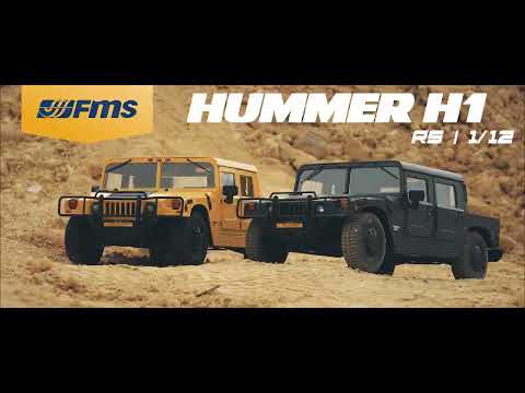 1/12 Hummer H1 scaler RTR car kit - Yellow