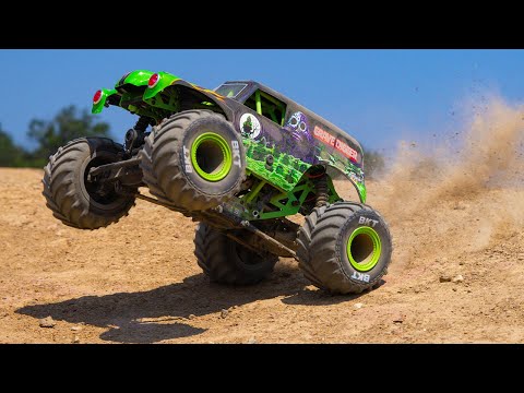 1/18 Mini LMT Son Uva Digger 2S 4X4 RTR Brushed Monster Truck (Battery & Charger Included), Blue