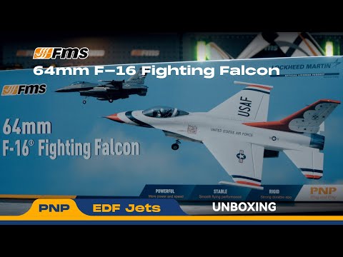1/18 Jet 64mm EDF F-16 Fighting Falcon PNP - Grey