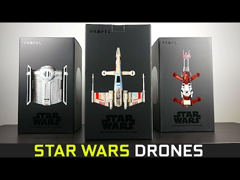 Star Wars COMBO w. 2 drones - Tie-fighter and X-wing drone