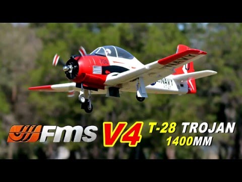 1/8 Plane 1400MM T-28 (V4) Red PNP kit