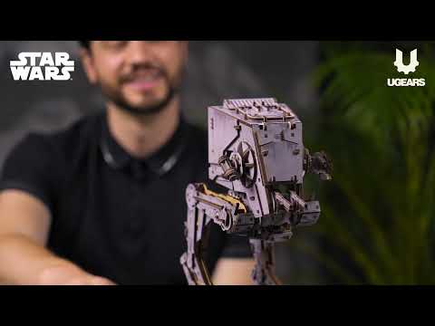 UGEARS Star Wars AT-ST Walker – 3D wooden kit with walking mechanism (370 parts)