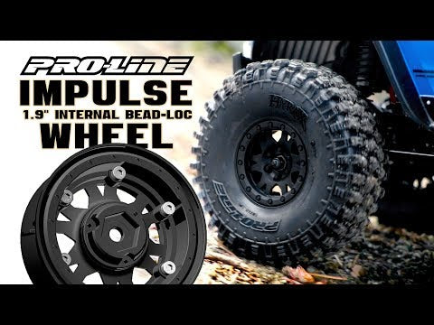 Fr, R Impulse 1.9 Blk Plastic Bead-Loc Whl:Crawler