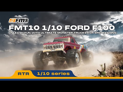 Remote-controlled Ford F100 Monster truck RTR kit - Dentside