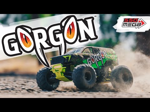 1/10 GORGON 2WD RTR Brushed Monster Truck, Blue