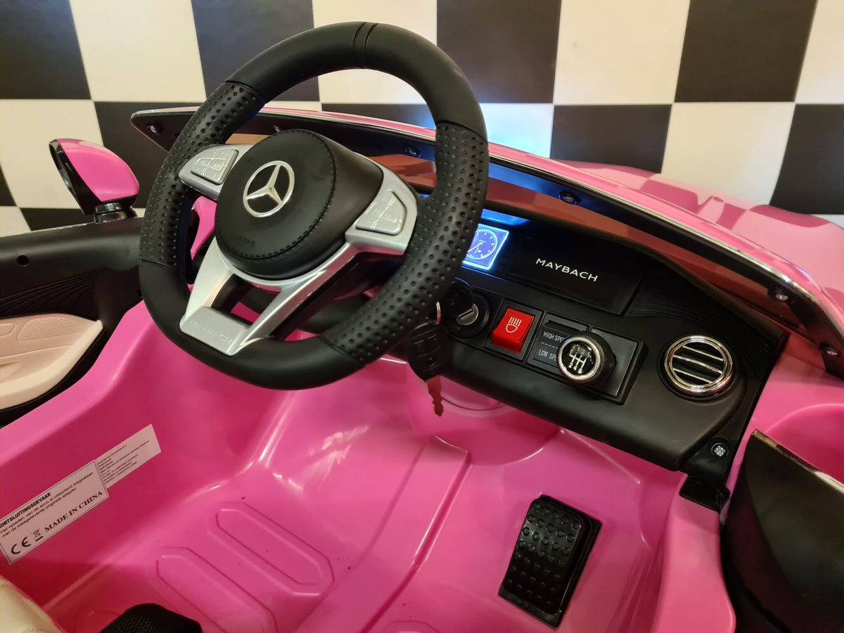 Mercedes-Benz Maybach S650 12V electric car for kids – 1 seat, pink