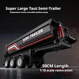 Huina 1509 1/18 RC Dumper Trailer – Remote-controlled Tipping Trailer for Truck