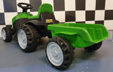 Kids' tractor 6V – 1 seat, green