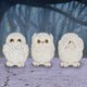Three Wise Owls Resin Figurines 8cm