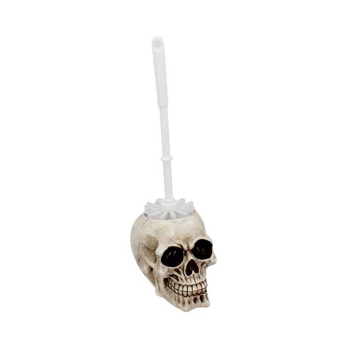 Brush with Death  Skull Toilet Brush Holder 16.4cm